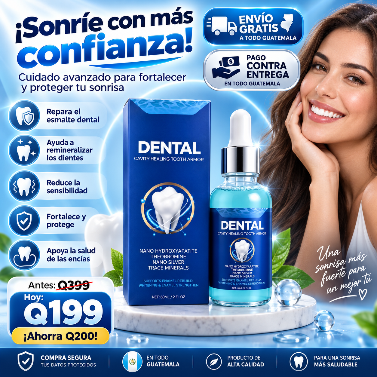 Dental Pro™ Sérum Reparador de Esmalte | Fortalece y Protege tu Sonrisa