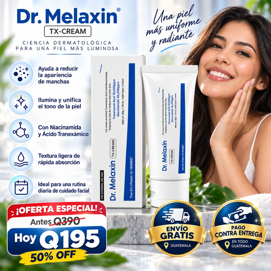 Dr. Melaxin TX-CREAM | Crema Facial Antimanchas con Niacinamida y Ácido Tranexámico