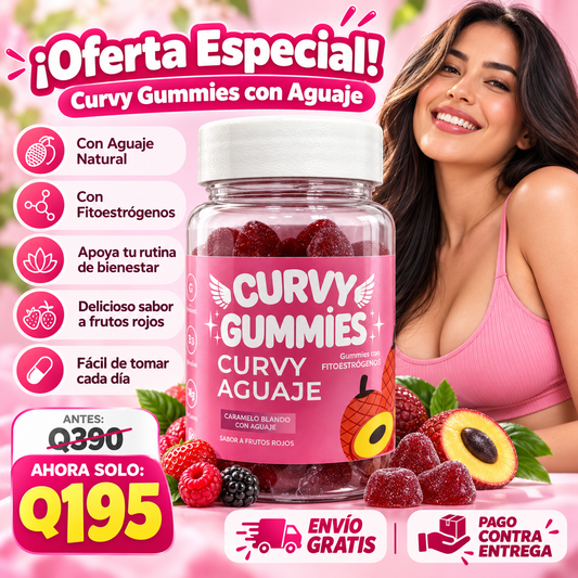 Curvy Gummies con Aguaje | Gomitas con Fitoestrógenos y Sabor a Frutos Rojos